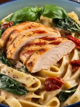 Creamy Chicken Tuscan Pasta Recipe