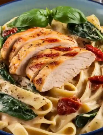 Creamy Chicken Tuscan Pasta Recipe